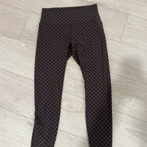 Lululemon Athletica Brown Patterned Leggings